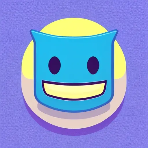A little alien with a happy face